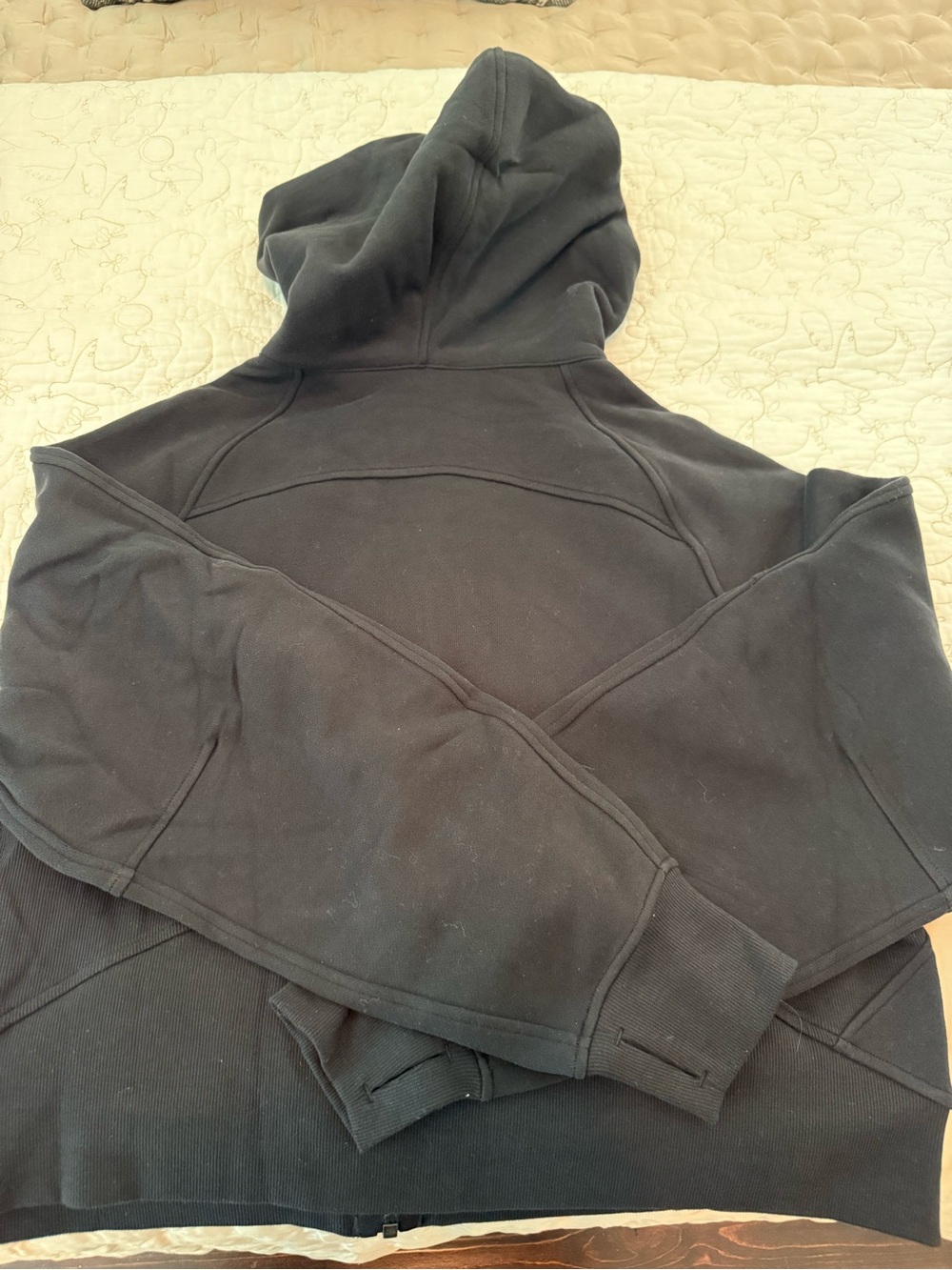 NWT Lululemon Scuba Full-Zip Hoodie M/L Black - Picture 3 of 3